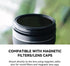 72mm 0.5s Kase Magnetic Adapter Ring, Aviation Aluminum Snap-On Frame for CPL/ND/UV Filters, No Light Leak & Vignette