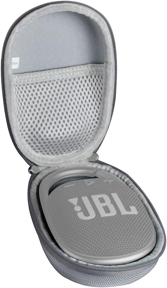 Hermitshell Hard Travel Case - for JBL Clip 4 / JBL Clip 5 Portable Mini Bluetooth Speaker (Gray)