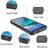 Waterproof Case for Samsung Galaxy S10 Plus, IP68 Full Sealed with Built-in Screen Protector, 6.4 inches, Black