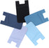 Phone Wallet Stick on, 5Pack Phone Card Holder for Back of Phone Case, Silicone Sticky Credit Card Holder for Cell