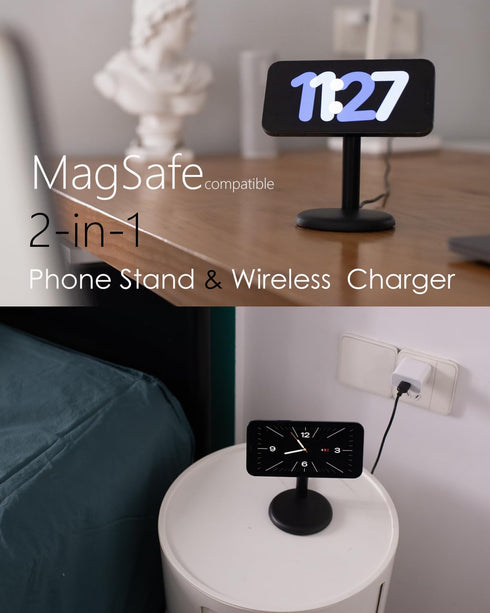 Utotrip 17/Air/16/15/14/13/12,15W Mag-Safe Charger Stand for iPhone Fast Charging,Wireless Charging Pad Compatible