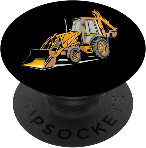PopSockets Swappable PopGrip Backhoe Excavator Construction Operator Heavy Equipment