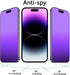 2 PCS Anti-Blue Privacy Matte Tempered Glass for iPhone 14 Pro Max, Anti-Glare Anti-Spy Screen Protector Film