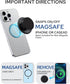 FENNIDICE Transparent Magnetic Phone Grip Compatible with MagsafeCollapsible Mobile Phones Stand Holder for Smartphone