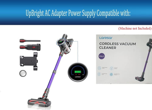 UpBright 31V AC/DC Adapter for Laresar Elite Cordless Stick Vacuum Cleaner, Power Supply Charger