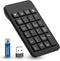 Wireless Number Pad with Battery, 23 Keys Numeric Keypad for Laptop, PC, Notebook, Desktop, Surface Pro