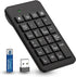 Wireless Number Pad with Battery, 23 Keys Numeric Keypad for Laptop, PC, Notebook, Desktop, Surface Pro