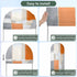 Jnbasdffb 6.6 Modern Orange Beige Wedding Arch Cover,Stretchy Spandex Arch Backdrop Stand Covers FT,Abstract Oil