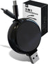 2-in-1 Retractable Car Charger for iPhone and Android, Modern Car Charger with Retractable Cord 15W Fast Charging