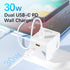 180° Rotating Plug Wall Charger with PD 30W USB-C Block, Power Adapter for iPhone 15/15 Plus/15 Pro/15 Pro Max