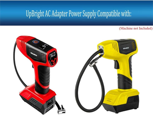 UpBright 12V AC/DC Adapter Compatible with Bullseye Pro Max Digital Tire Inflator Bulls Eye Pressure Gauge Air Rechargeable Li-ion 1745-BAT 11.1VDC 1500mAh 11.1V 2000mAh Power Supply Battery Charger