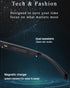 Generic Smart Glasses Bluetooth Audio Glasses for Men Women with Built-in Mic, Speakers, Blue Light Filter, Open Ear