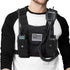 Radio Shoulder Holster Chest Harness Holder Vest Rig for Universal Two Way Radio Chest Front Pack Pouch Walkie Talkie Case with Front Pouches for Kenwood Retevis Baofeng UV5R F8HP UV82