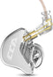 CCA CRA In-Ear Monitor Headphones: Wired IEMs with Ultra-Thin Dynamic Driver, Clear Sound, Deep Bass & Tangle-Free