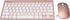 Keyboard Mouse Set 2.4G USB Thin Ergonomic Mute for Computer (Rose Gold)