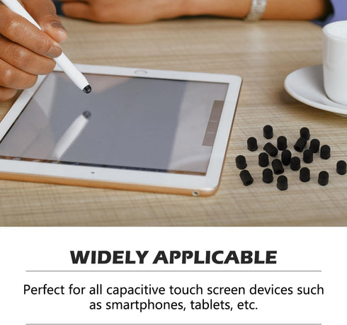 20 Pieces Replacement Tips for Touch Screen Pens, Silicone Rubber Touch Pen Tips (Outer Diameter 6mm, Inner Diameter