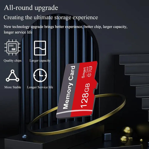 Yicunxin 2 Pack 128GB C10 A1 (128, Memory Card with Adapter, High Speed TF Card, UHS-I Memory TF Card for Tablet/Mobile