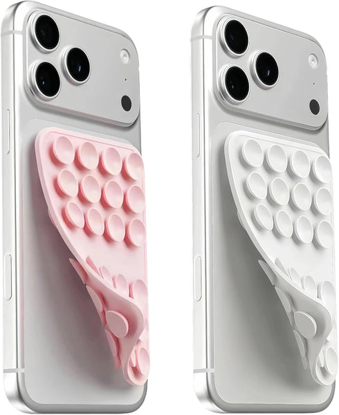 Mnyatr (2 Pack) Upgraded Double Sided Suction Cup Phone Mount, Sticky Phone Grip