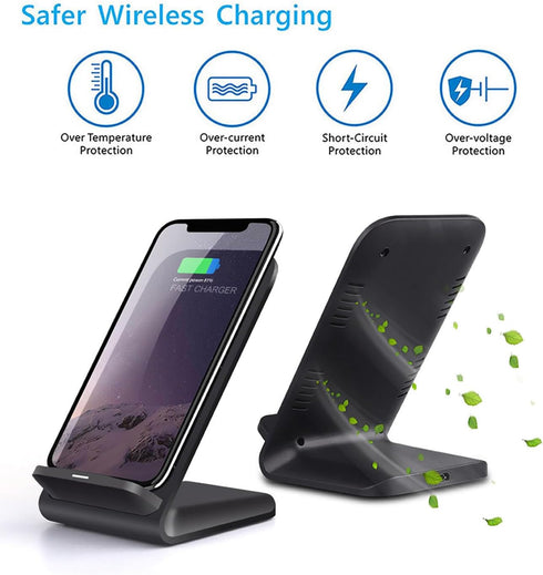 Wireless Charger Stand 20W Fast Charging for Samsung Galaxy S24/S24+/S24 Ultra/S23/S22/S21/S20/Note, Google Pixel