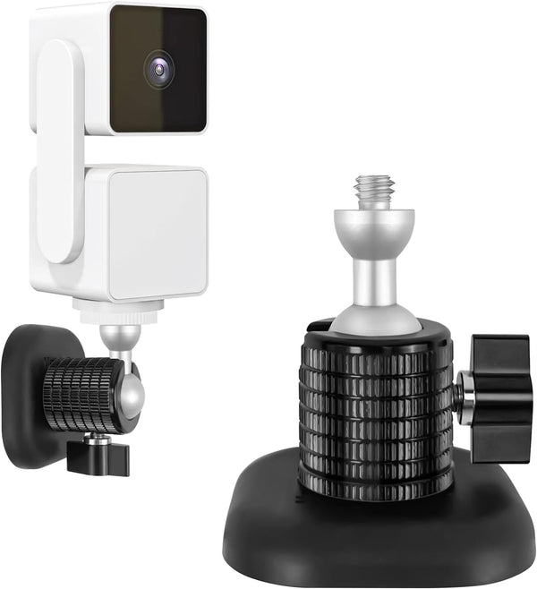Powerful Magnetic Secured Camera Mount with 1/4" Thread for WYZE Cam 3, Blink XT2/3, Ideal for Garage Security