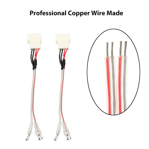 RED WOLF Car Front Dash Tweeter Speaker Wiring Harness for 2008-2022 Toyota RAV4 Camry 4Runner Highlander