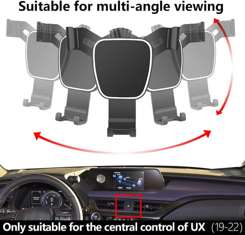 Car Phone Holder for 2019-2022 Lexus UX 200 250h 300h SUV Auto Accessories Navigation Bracket Mobile Mount