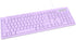 Rii RK907 10/8 7 Ultra-Slim Compact USB Wired Keyboard for Mac and PC,Windows / / Vista/XP(Purple)