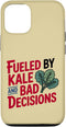 Kale Funny Meme T-Shirt for Men Women Fueled by Kale and Bad Decisions Funny Kale Case for iPhone 12/12