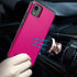 TJS Nokia C110 N156DL Case with Tempered Glass Screen Protector, Dual Layer Hybrid Magnetic Shockproof Protection (Pink)