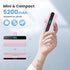Mini Portable Charger with USB-C Connector, 5200mAh, Compact LCD Display Power Bank for iPhone 15/14/13/12