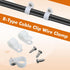 Hicarer 100 Pack R-type Clip Cable Fastener Wire Clamp Nylon Screw Mounting Electrical Grip Wire Clips with 100 Pack Screws for Wire Management (1/2inch)