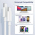 Hididi 1m &2m Pack 2 60W 480Mbps 16/15/17, USB C Cable of Male to Male Type C Fast Charging Cable Speed, USB-IF