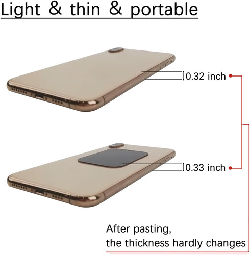 DSTELIN 4 Pack 2 2 Universal Metal Plate for Magnetic Phone Car Mount Holder Cradle, Compatible with All Magnetic