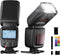 PHOTOOLEX LCD Camera Flash Speedlite for Canon Nikon Sony Panasonic Olympus Fujifilm Pentax and Other SLR Cameras