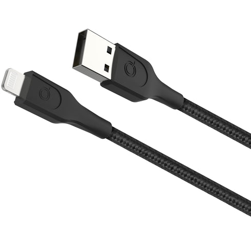 6 FT Black USB-A to Lightning Connector Charging Cable - Perfect for your devices!