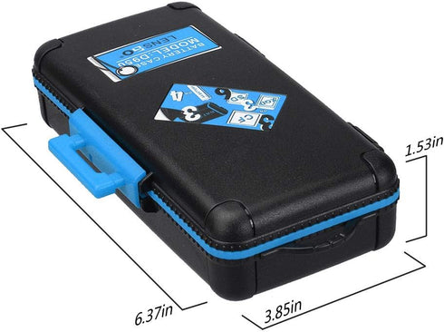 LENSGO Camera Battery Memory Card Case, Water-Resistant Hard Protector for 3 Batteries, 3 XQD, 3 CF, 6 SD