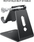 OMOTON Adjustable Cell Phone Stand, C2 Aluminum Desktop Phone Holder Dock for iPhone, Samsung Galaxy, Google Pixel,