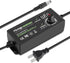 Facmogu 3V-12V 5A 60W Adjustable Power Supply with LED Display, Universal AC/DC Adapter, 100V-240V AC to DC 3-12V