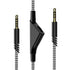Replacement for Astro A40 Cord, A10 Headset Cable Braided Wire, 6.5 Feet Volume Control Cable (Black and White)