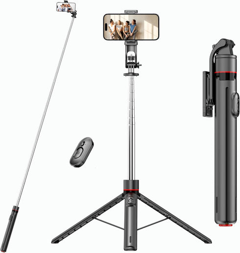 FORGERAY TT02 70 Inch Tall Phone Tripod, Auto Pop Open Selfie Stick Tripod