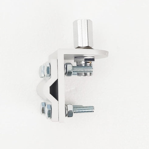 Double Groove Antenna Mirror Mount for CB Radio with SO239 Stud, 3/8” x 24 Thread