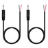 Fancasee 2 Pack 3 ft Replacement 3.5mm 1/8" Male Plug to Bare Wire Open End Pigtail Audio Cable