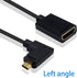 Duttek Micro HDMI to HDMI Adapter Cable, Left Angled Micro HDMI Male to HDMI Female Coiled Cable, 1.8M