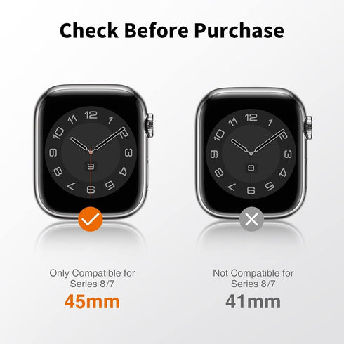 LK 6 Pack Screen Protector for Apple Watch 45mm Series 9 8 7, Anti-Scratch, Self-Healing TPU, Bubble Free, HD