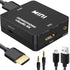 HDMI Audio Extractor, 4K HDMI to HDMI Splitter with 3.5mm AUX Audio, Compatible with TV, PC, PS3/4/5, Projector