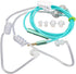 Yunseity Air Tube Headphones - Universal 3.5mm Bilateral Air Tube Earbuds with Noise Cancellation, Green