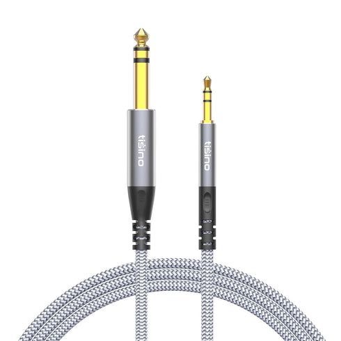 Tisino 1/8 to 1/4 Stereo Cable, 3.5mm to 1/4 Adapter Aux Cord