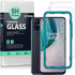 Ibywind Screen Protector for OnePlus Nord N10 5G with 2Pcs Tempered Glass and 1Pc Back Carbon Fiber Skin Protector