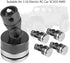 4Pcs SCX10 4WD 1:10 Dilwe Body Post Mount, Aluminum Magnetic Invisible Body Post Mount for RC Car(Black)