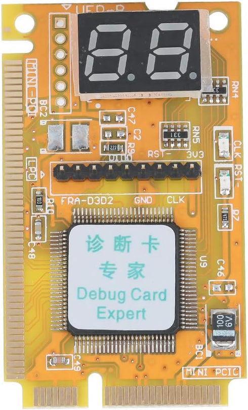 Bewinner Debug Card, Portable Computer Diagnostic Card Support Mini PCI Mini PCI-E LPC